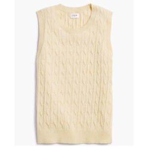 NWT New J.Crew Cable Sweater Shell